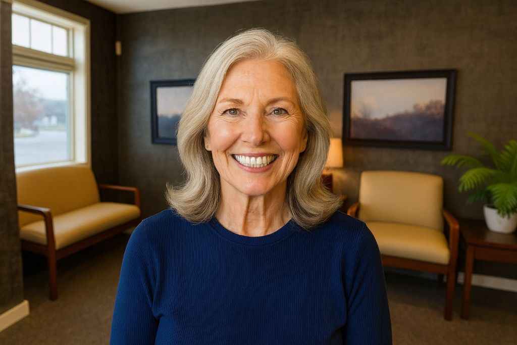 Happy Dental Implant Woman Patient